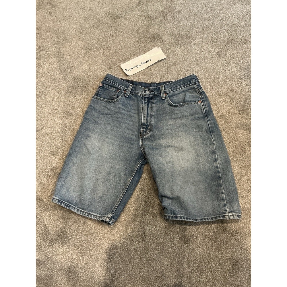 Levi's 569 Shorts Jeans Mens 33 Blue Denim Loose Fit‎